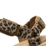 Line Suede Sandal (Leopard)