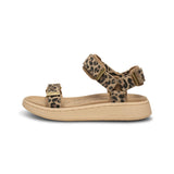 Line Suede Sandal (Leopard)
