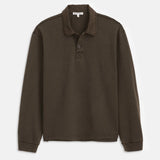 Garment Dyed Rugby Shirt (Dark Chocolate)