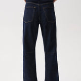 Beau Seamed Crescent Raw Jean (Nightfall)