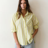 Jane Relaxed Cali Poplin (Lime Stripe)