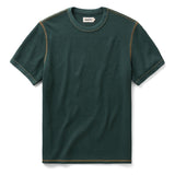 The Organic Short Sleeve Crew (Dark Forest Waffle)