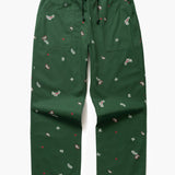 Paisley Chef Pant (Forest)