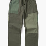 Patchwork Utility Chef Pants (Green)