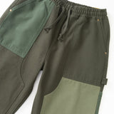 Patchwork Utility Chef Pants (Green)