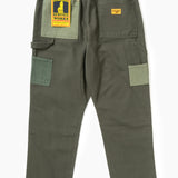 Patchwork Utility Chef Pants (Green)