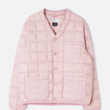 TAION x Universal Works Pink Nylon Soft Shell Down Cardigan (Pink)