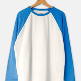 Heavy Cotton Raglan Tee (White/Blue)