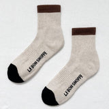 Color Block Girlfriend Socks (Black Coffee)