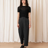Roll Cuff Pant (Charcoal)