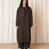 New Trench (Taupe Multi Color Plaid)