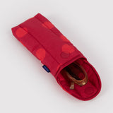 Puffy Glasses Sleeve (Red Polka Dot)