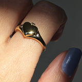 Heart Locket Ring (Gold / 7)