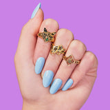 Feline Fury Ring (18K Gold Plated Stainless Steel)