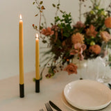 100% Beeswax Dipped Taper Candles | All Natural, Handmade (Natural Gold / Standard 10" Long)