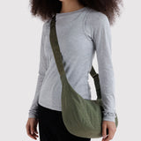 Medium Nylon Crescent Bag (Caper)