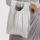 Pleated Baggu (Chrome Metallic)