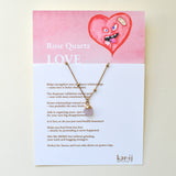 Snarky Healing Necklace: Rose Quartz (Love)