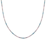 Axis Necklace (Pastel 18in / 18K Gold Plated Stainless Steel)