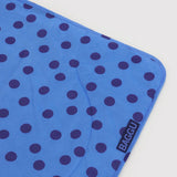 Puffy Picnic Blanket (Blue Polka Dot)