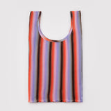 Pleated Baggu (Gradient Stripe / Poppy & Lilac)