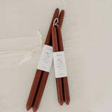 100% Beeswax Dipped Taper Candles | All Natural, Handmade (Eucalyptus / Standard 10" Long)