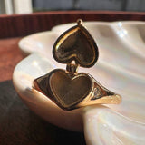 Heart Locket Ring (Gold / 6)