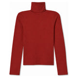 Cindy Recycled Cotton Turtleneck (Ruby Red)