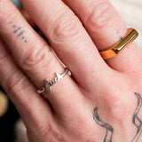 Tapered Bar Ring: Gold / 7
