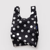 Baby Baggu (Silver Metallic Polka Dot)