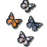 Mini Monarch Claw Hair Clip (Orange)