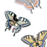 Hand-painted Swallowtail Butterfly Claw Hair Clip: Pink - Limited Edition