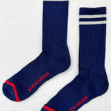 EXTENDED Boyfriend Socks (Navy)
