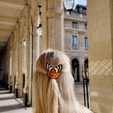 Hand-painted Tiger Moth Claw Hair Clip