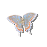 Hand-painted Swallowtail Butterfly Claw Hair Clip: Pink - Limited Edition