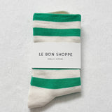 Wide Wally Socks (Wide Charcoal/Stripe)