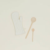 Simple Linen Oven Mitts (Blush)