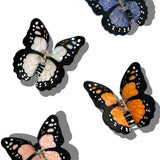 Hand-painted Monarch Butterfly Claw Hair Clip (Orange)