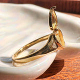 Heart Locket Ring (Gold / 7)