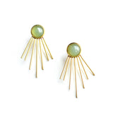 Judy Jacket Earrings Green Aventurine