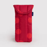 Puffy Glasses Sleeve (Red Polka Dot)