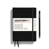 Notebooks - Medium (A5)  (Black / Hardcover / Ruled)