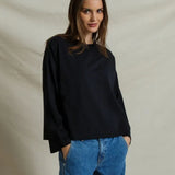 Mariana Drop Shoulder L/S (True Black)