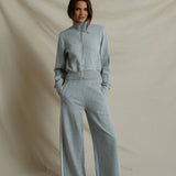 Mikos Travel Wide Leg Pants (Heather Grey)