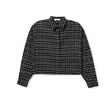 Tate Button Down Shirt (Black Plaid)