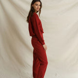 Ziggy Reverse Fleece (Ruby Red)